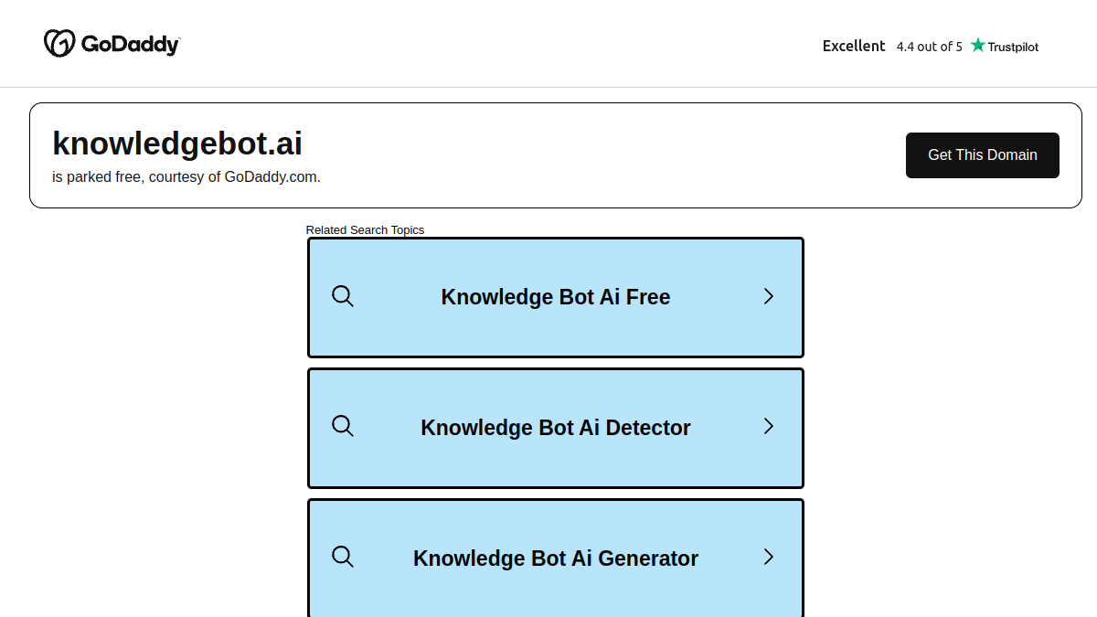 KnowledgeBot官网截图