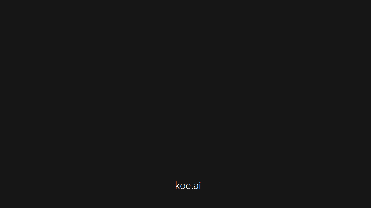 Koe Recast官网截图