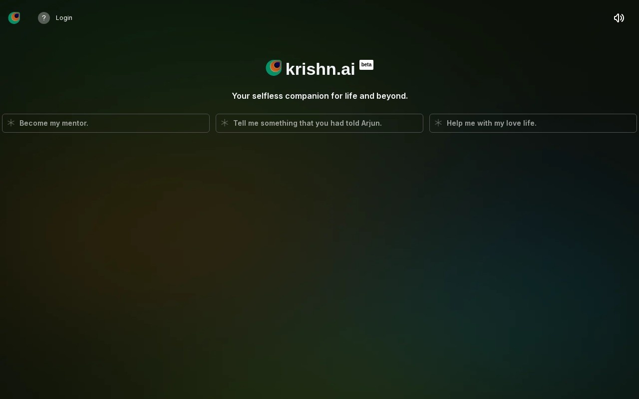 Krishn.ai官网截图