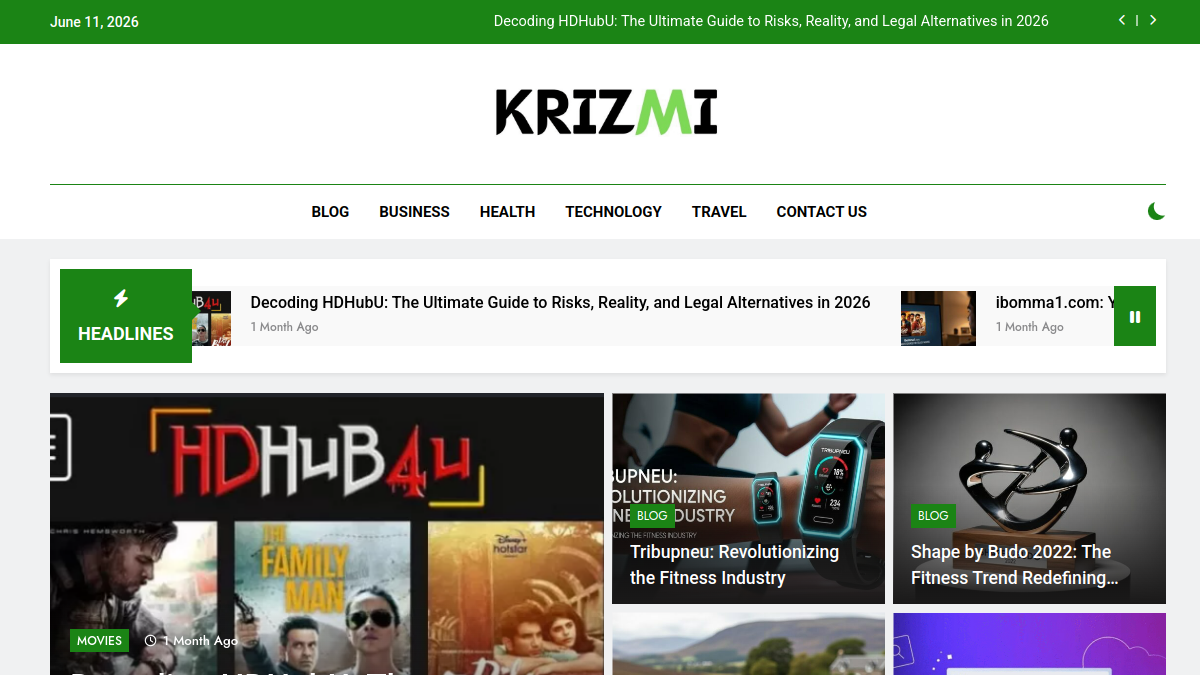 Krizmi官网截图