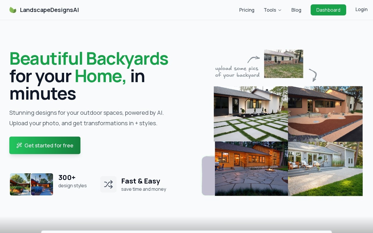 LandscapeDesignsAI官网截图