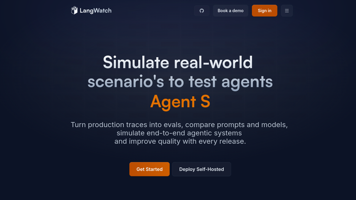 LangWatch官网截图