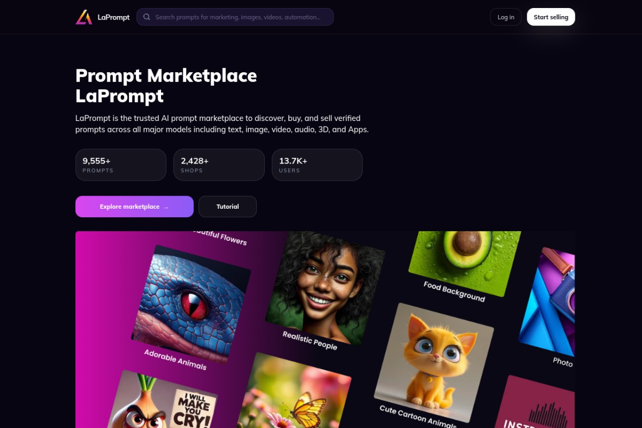 LaPrompt官网截图