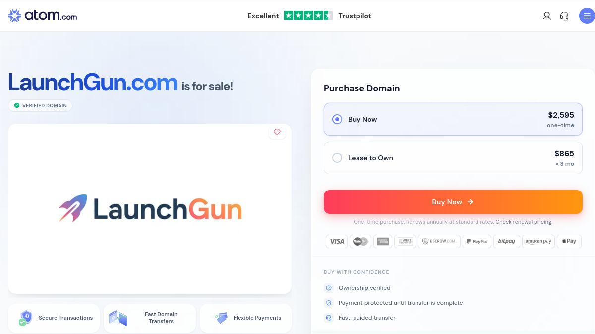 LaunchGun.com官网截图