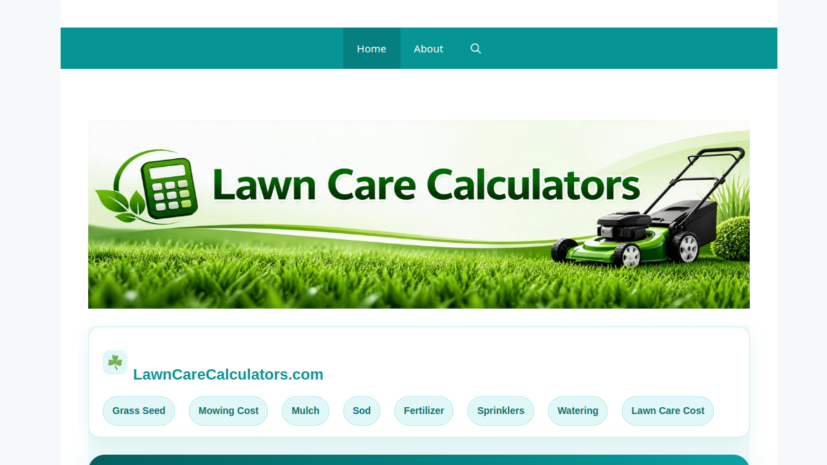 AI Lawn Care Calculator Generator官网截图