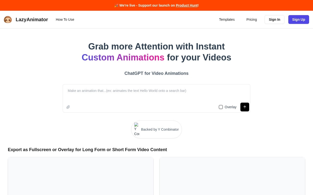 LazyAnimator官网截图