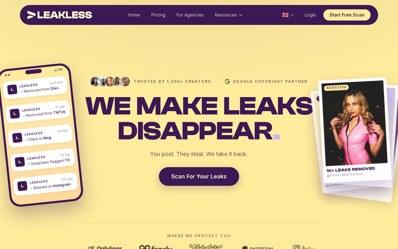 Leakless官网截图