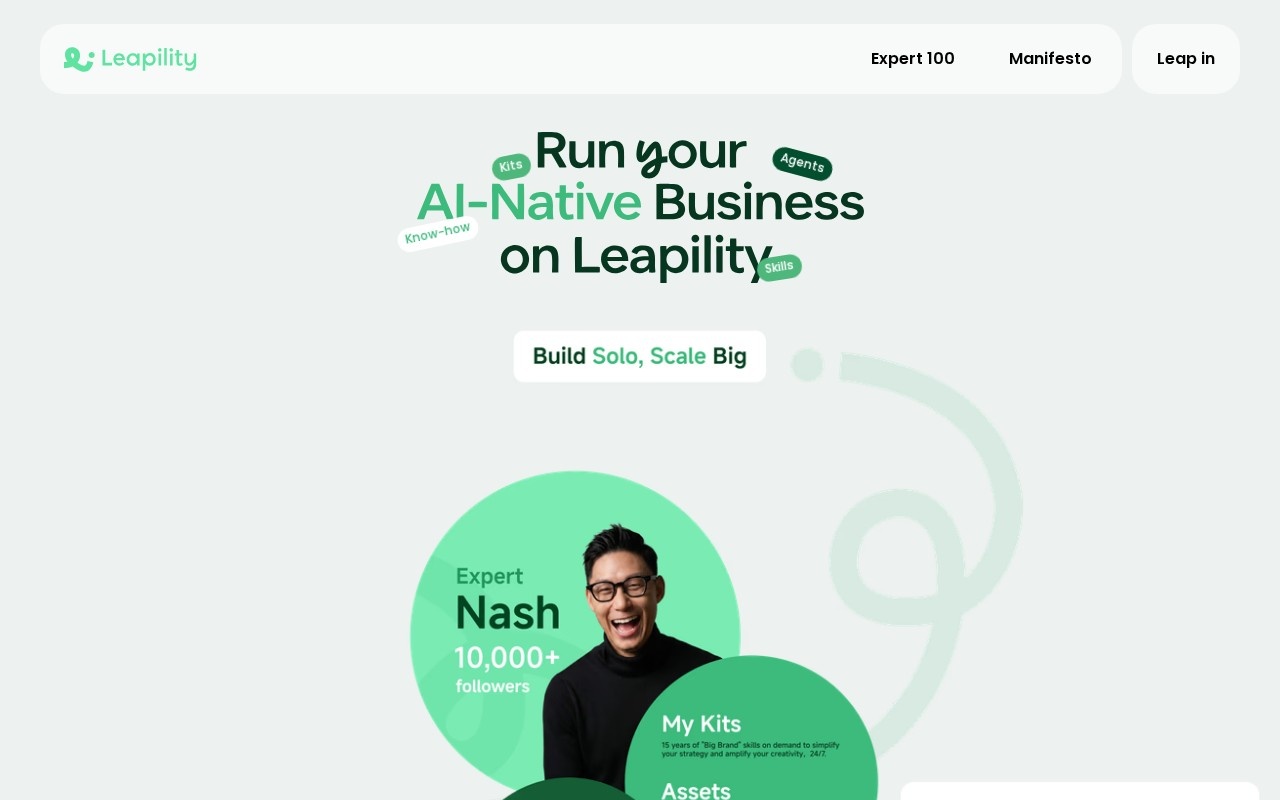 Leapility官网截图