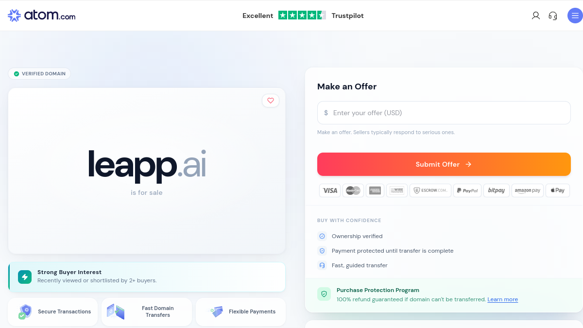 Leapp.ai官网截图