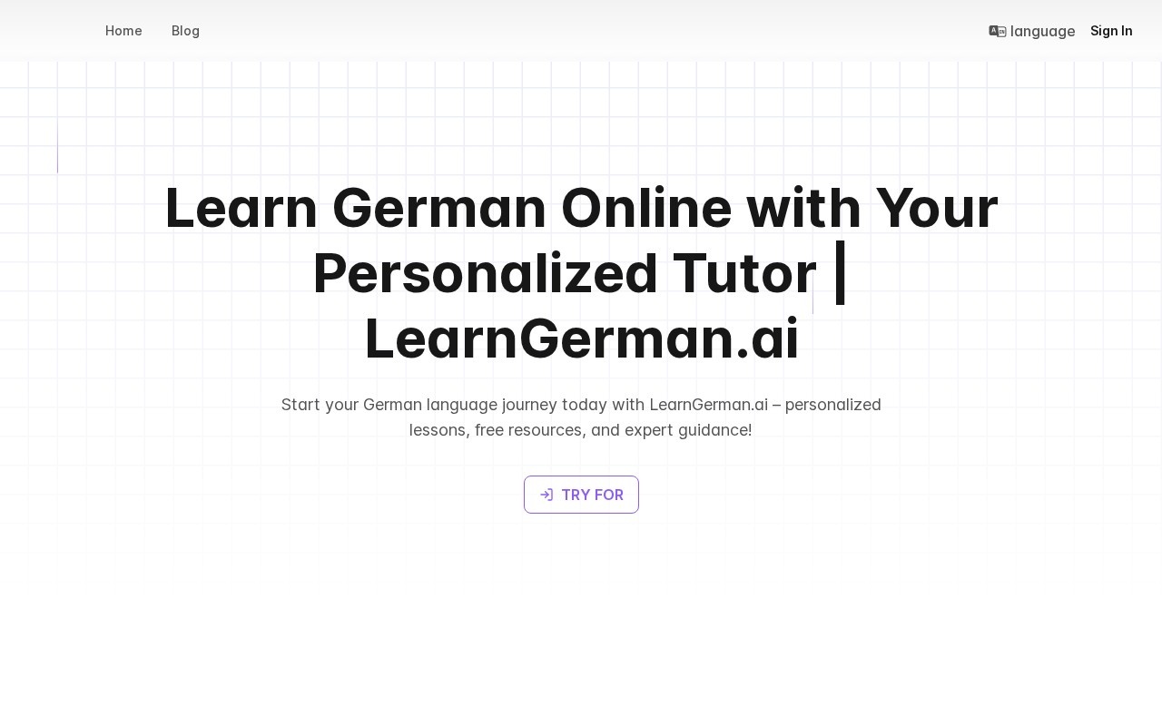 LearnGerman.ai官网截图