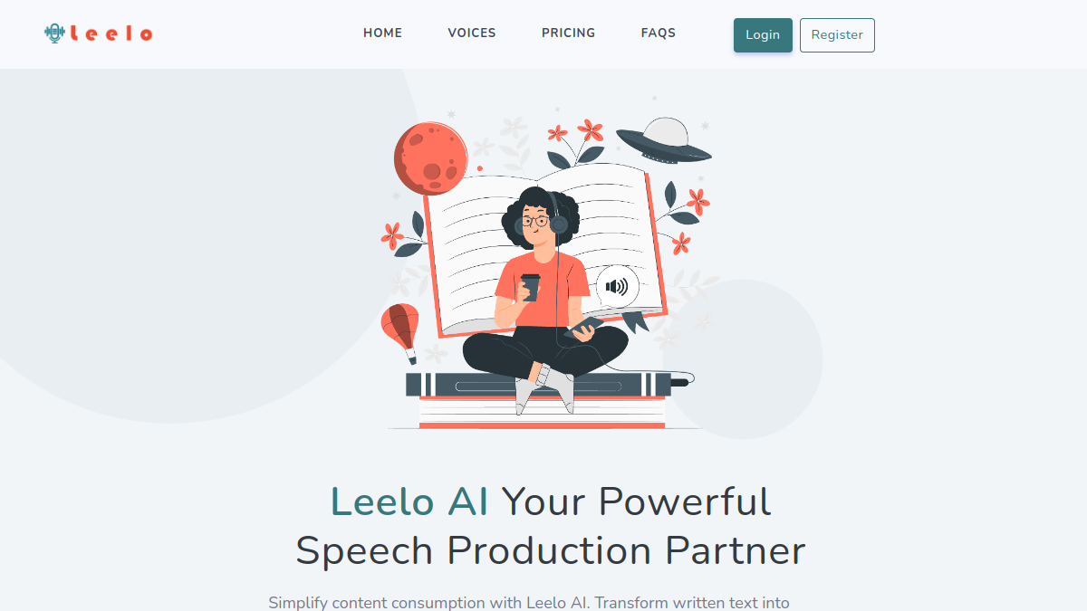 Leelo AI官网截图