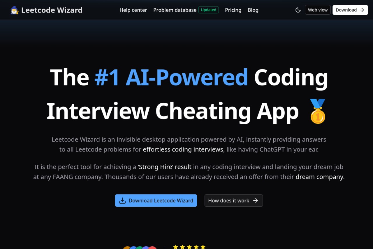 Leetcode Wizard官网截图