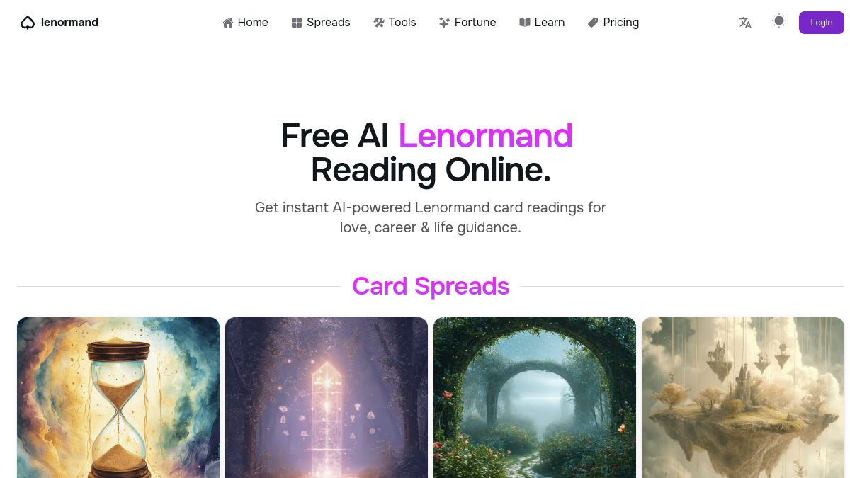 Lenormand.life官网截图