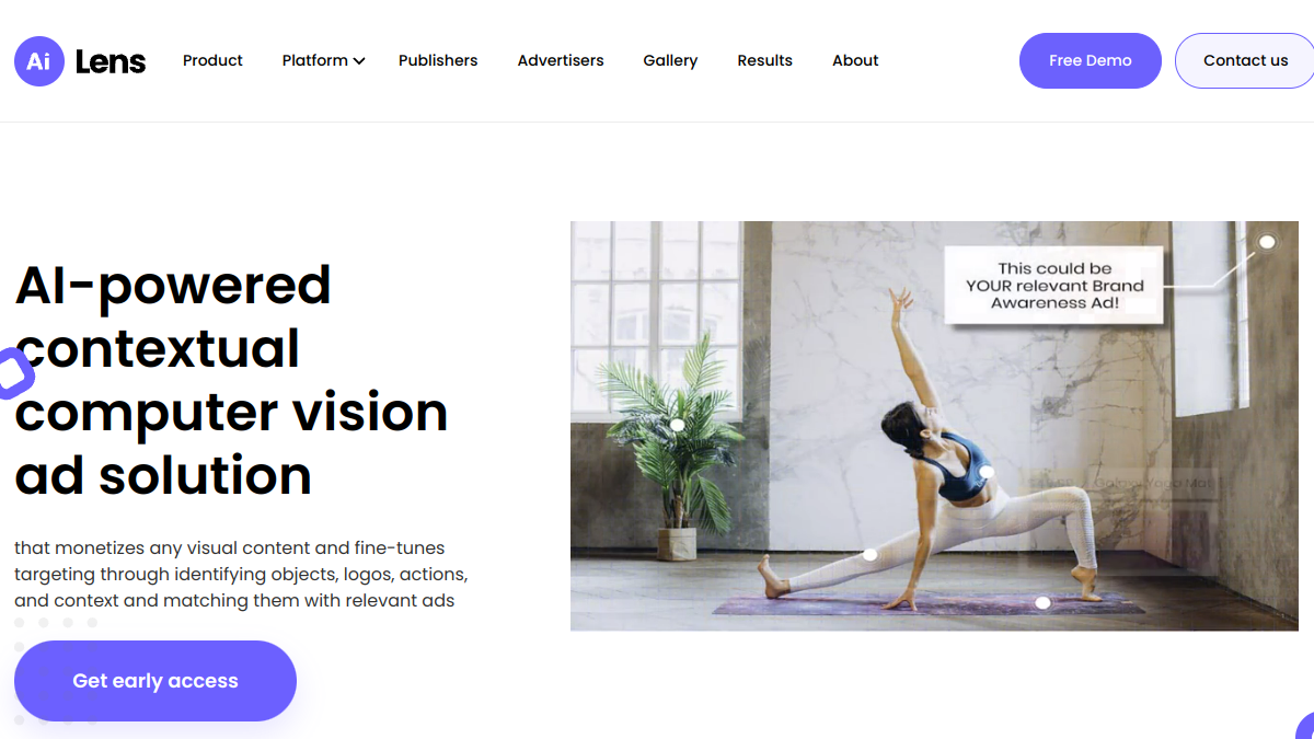 LensAI Shoppable and Contextual官网截图