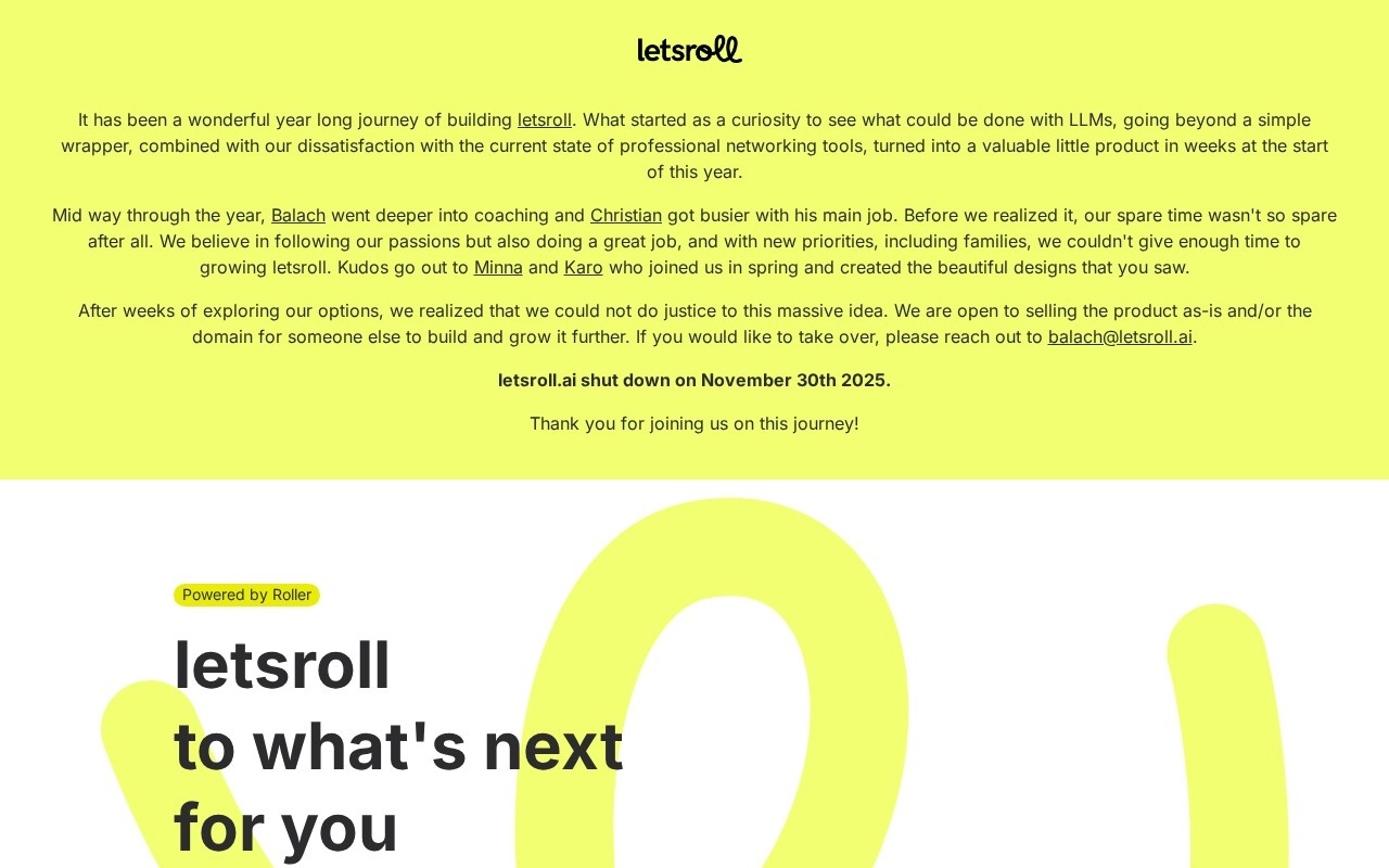 letsroll.ai官网截图