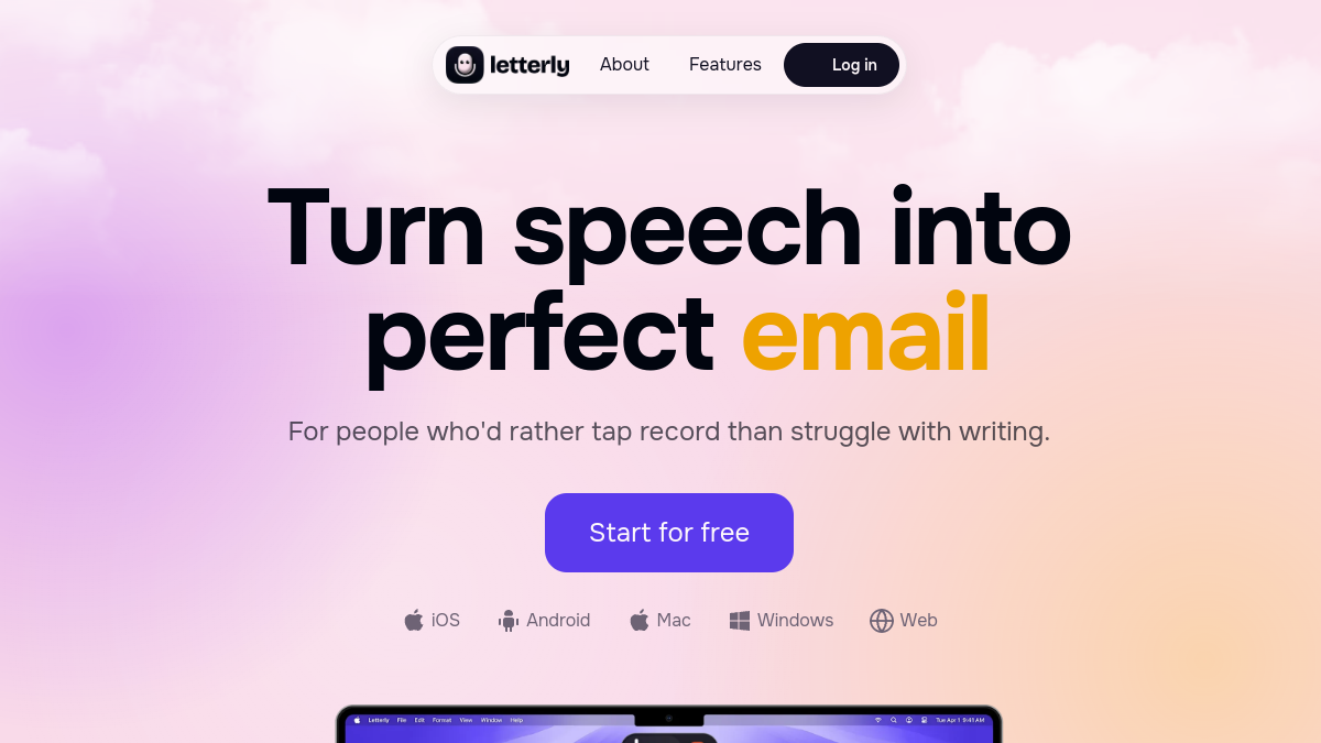 Letterly官网截图