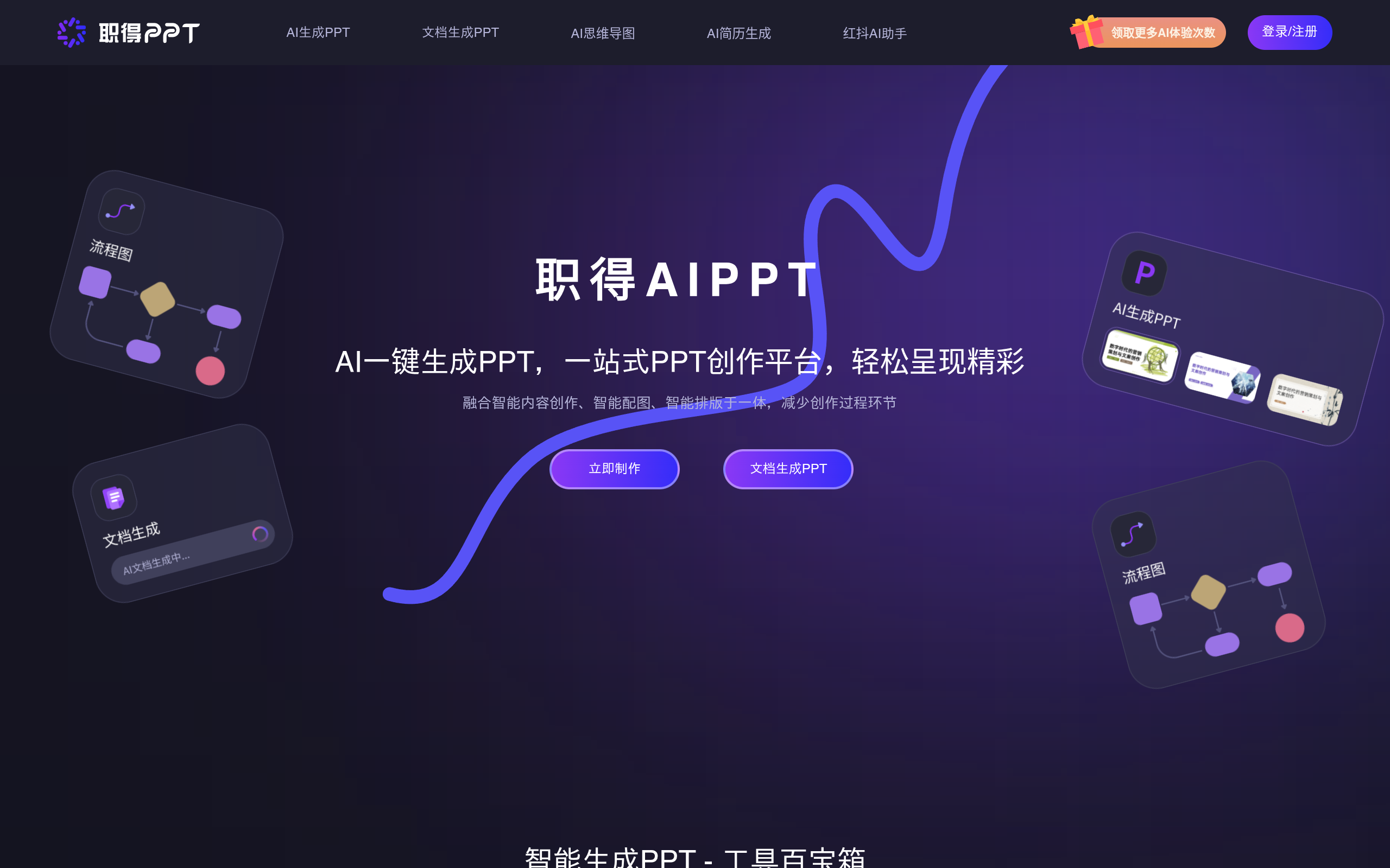 AI灵感PPT官网截图