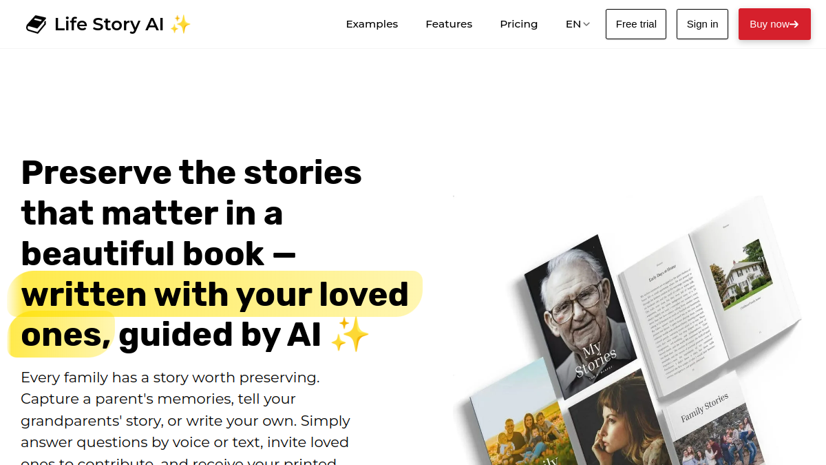 Life Story AI官网截图