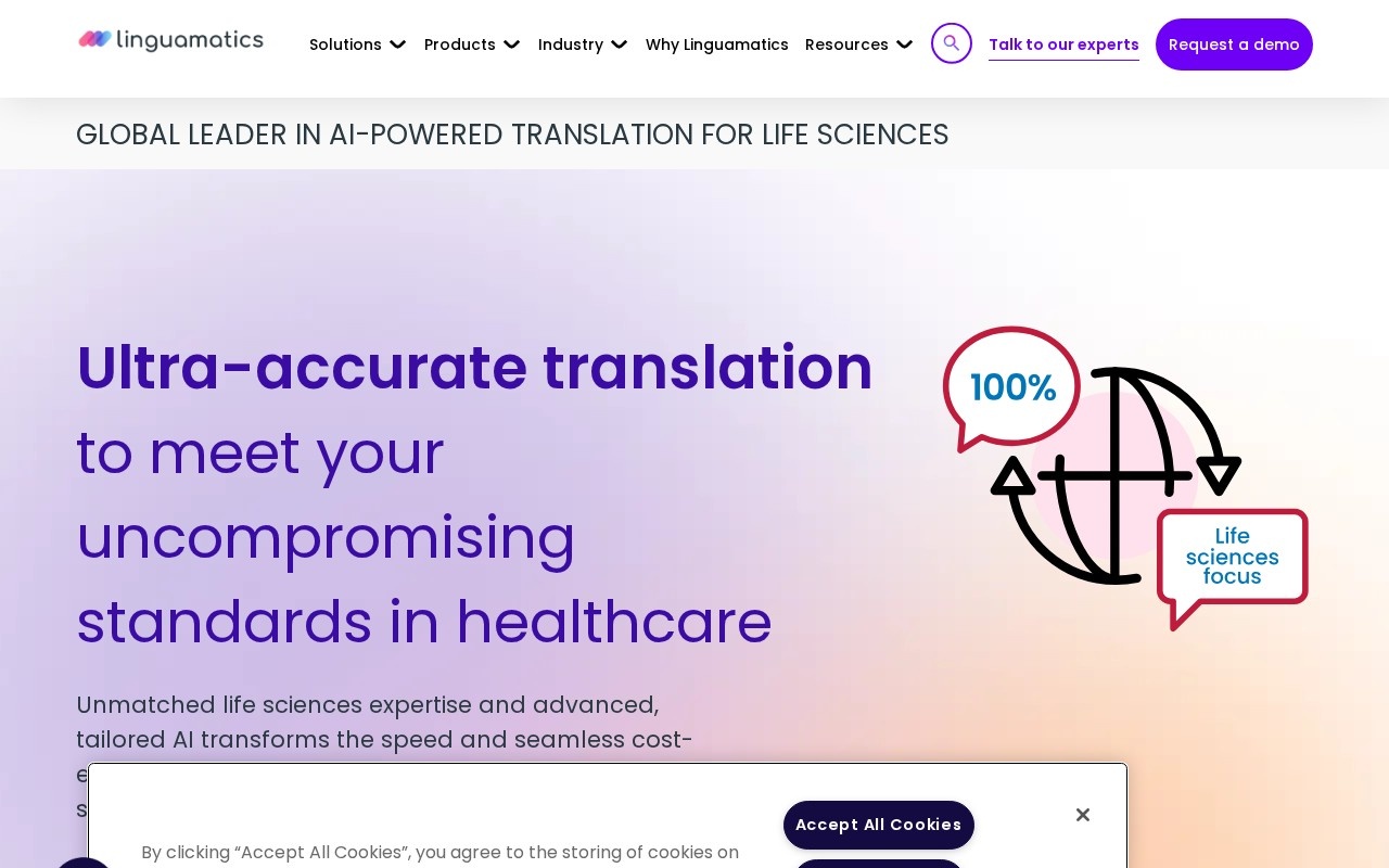 Linguamatics官网截图