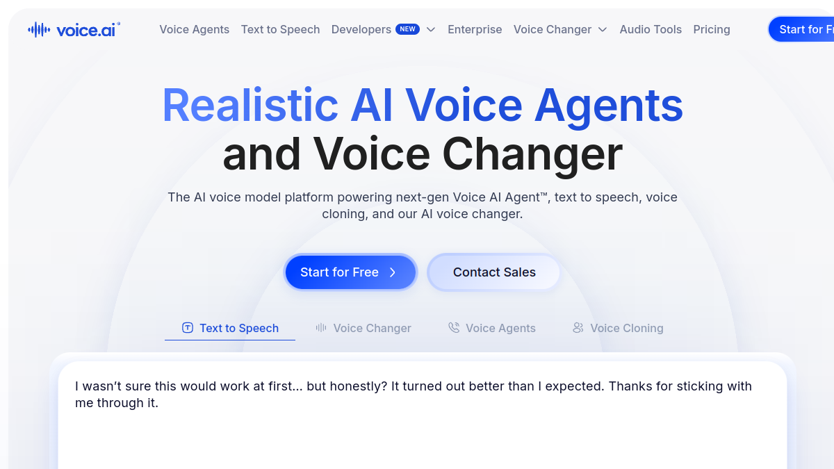 Voice AI官网截图