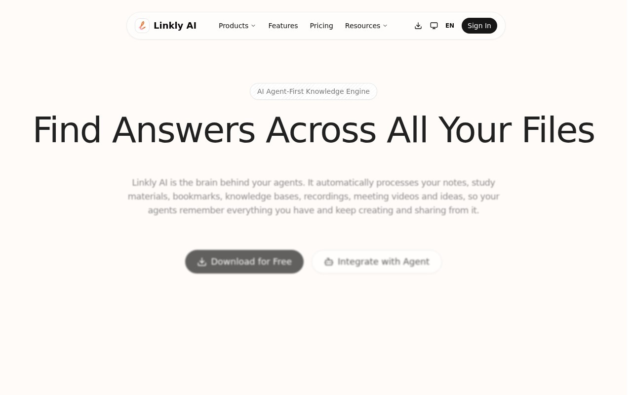Linkly.AI官网截图