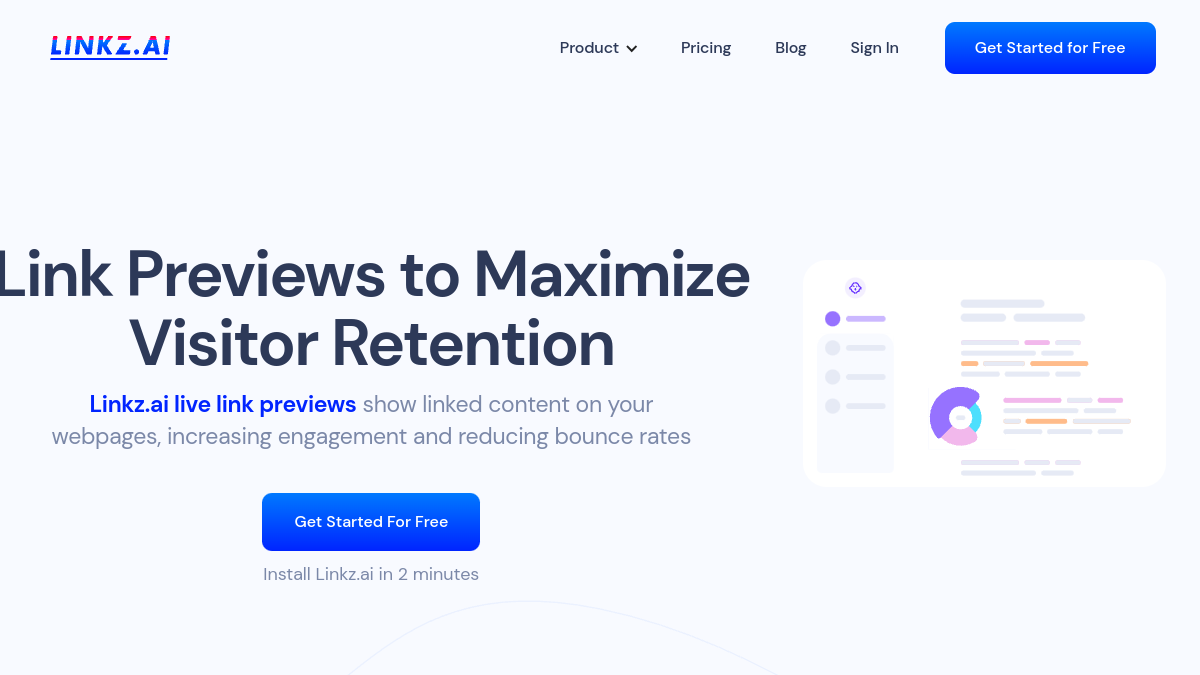 Linkz.ai 2.0官网截图