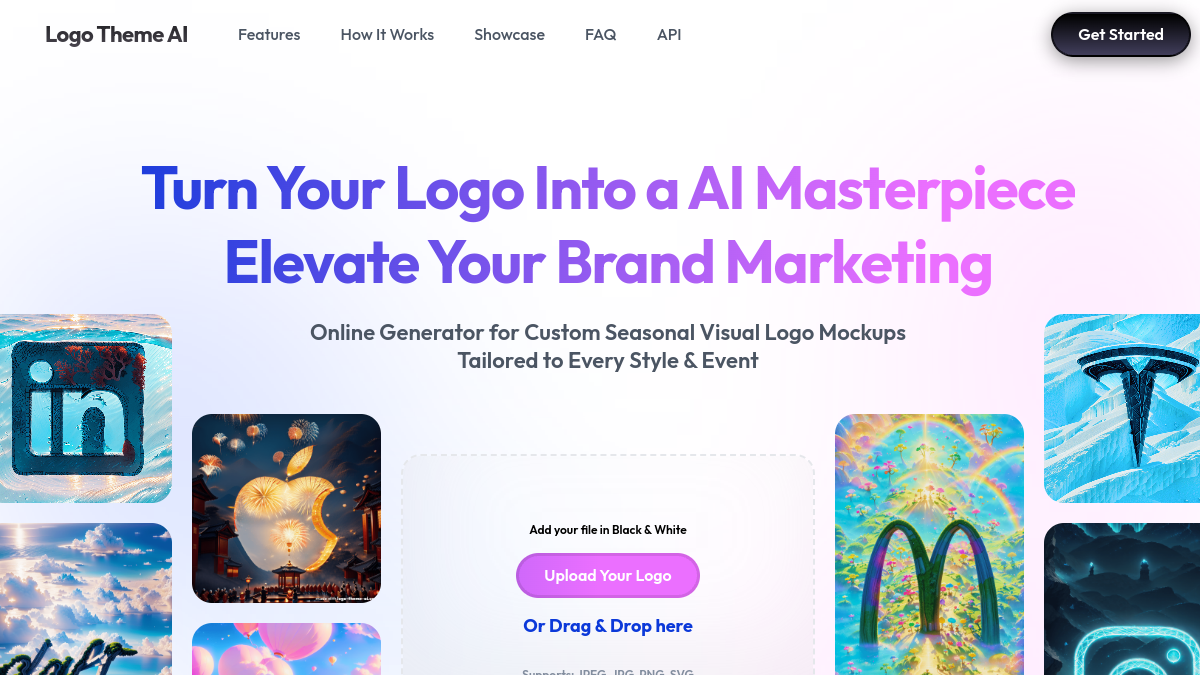 LOGO Theme AI官网截图