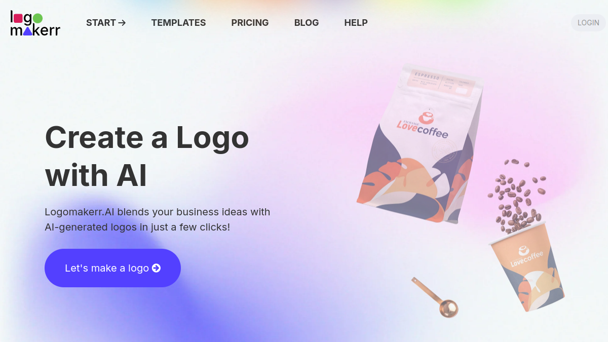 Logomakerr.ai官网截图