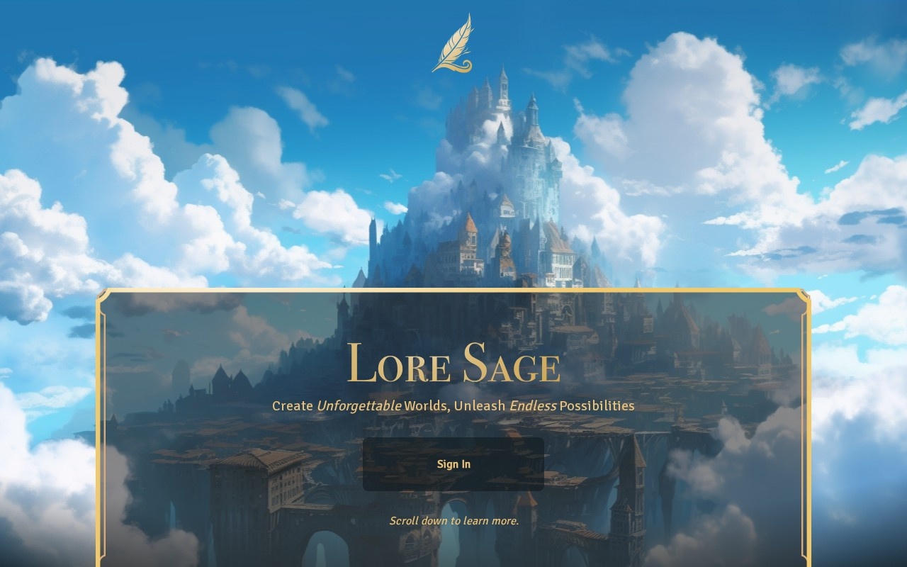 Lore Sage官网截图