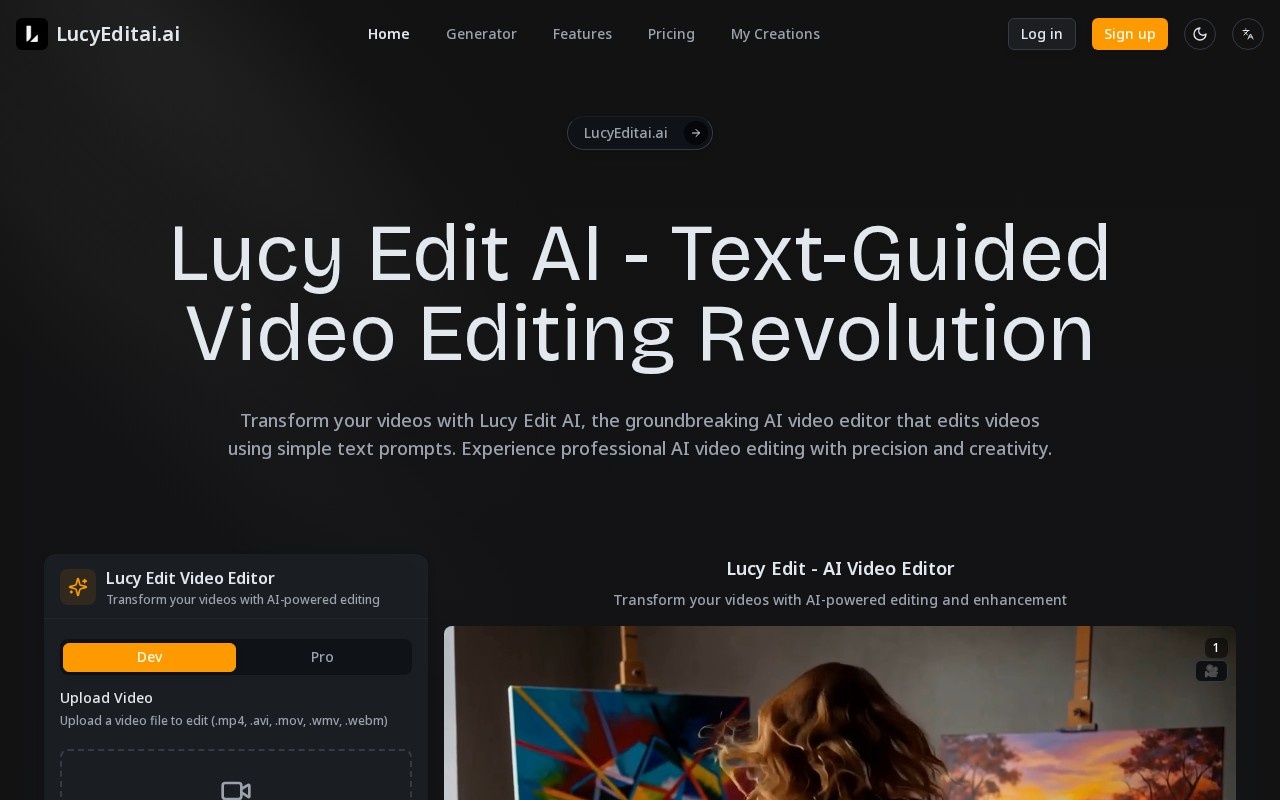 Lucy Edit官网截图
