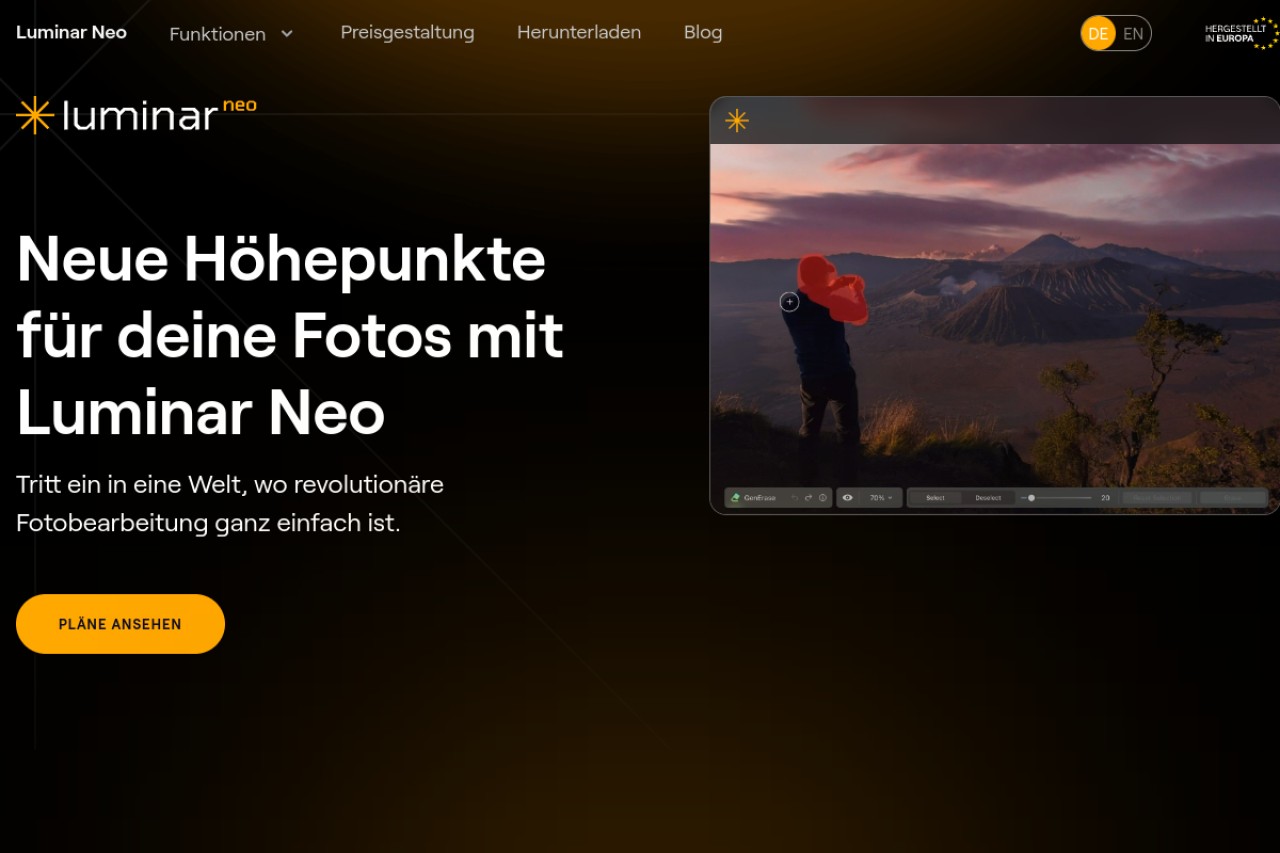 Luminar Neo官网截图