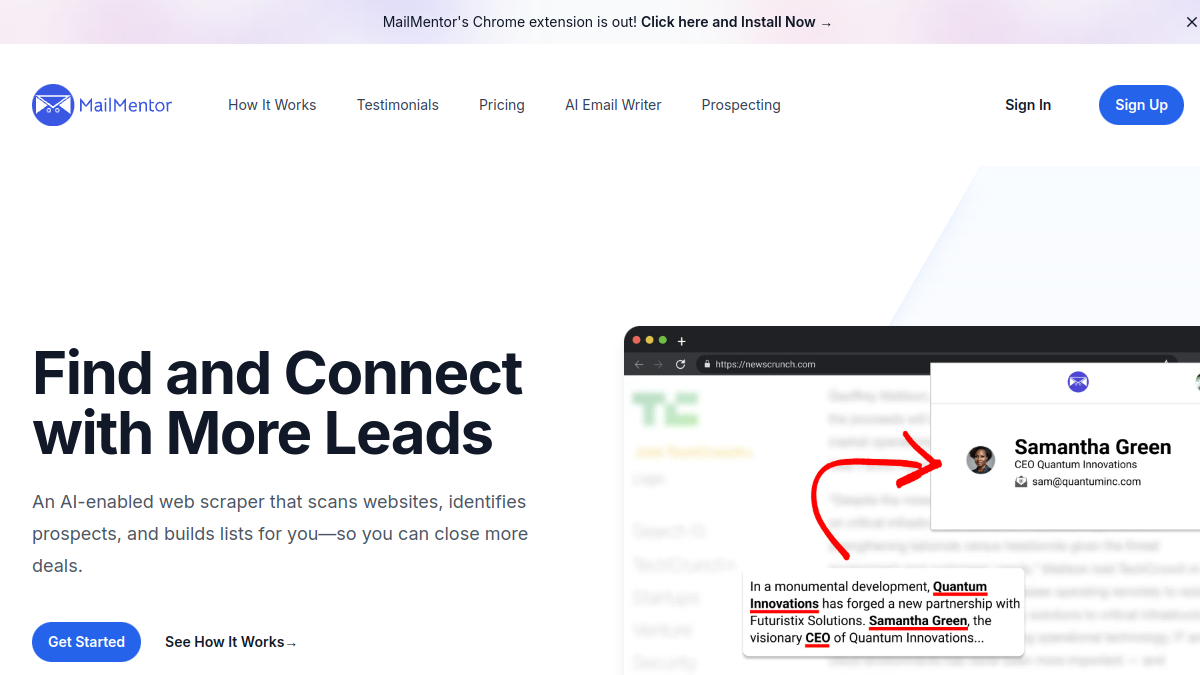 MailMentor官网截图