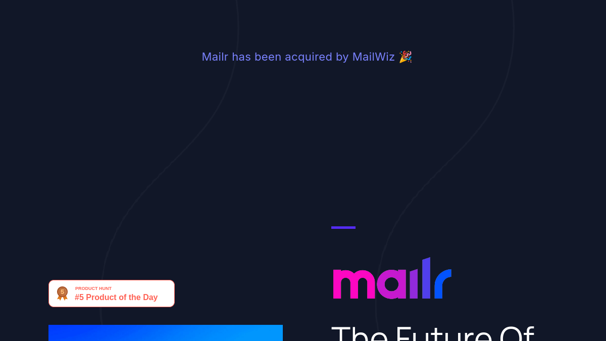 Mailr官网截图