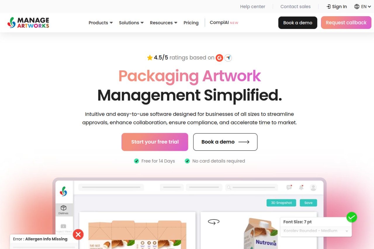 ManageArtworks官网截图
