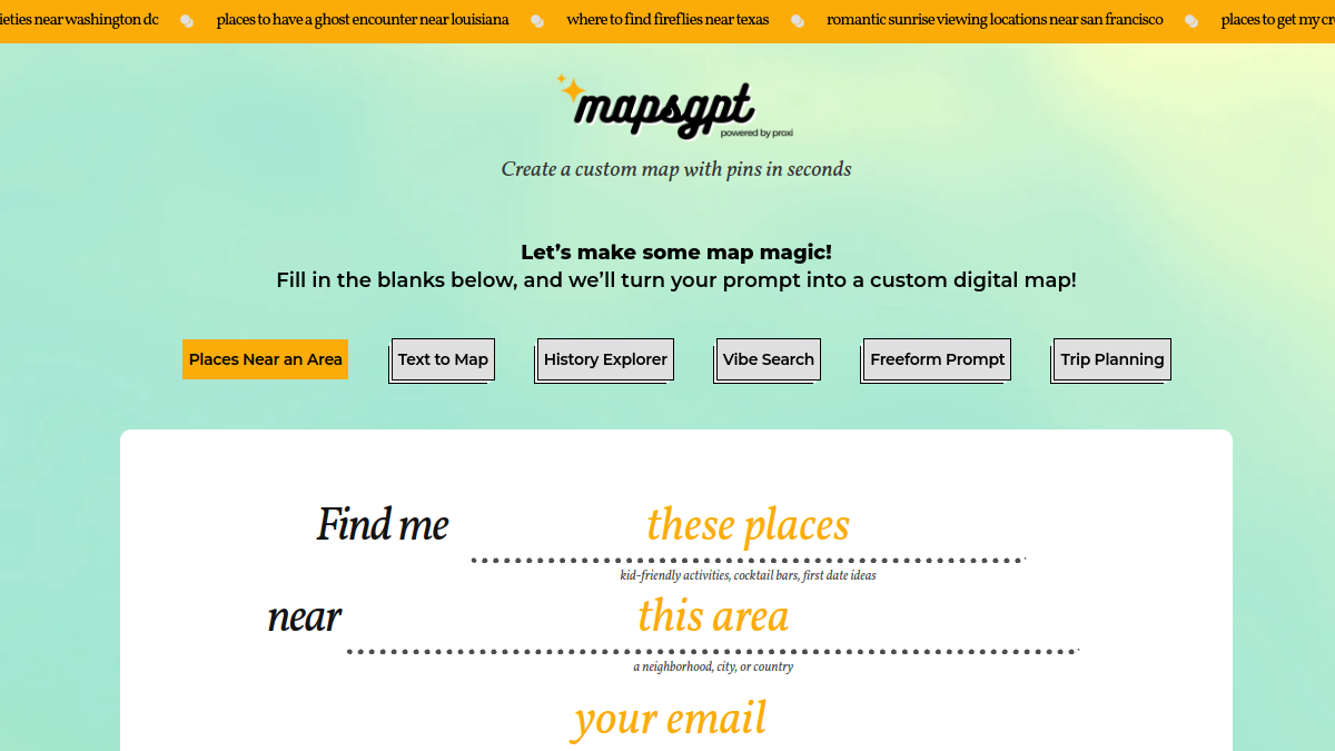 Maps GPT官网截图