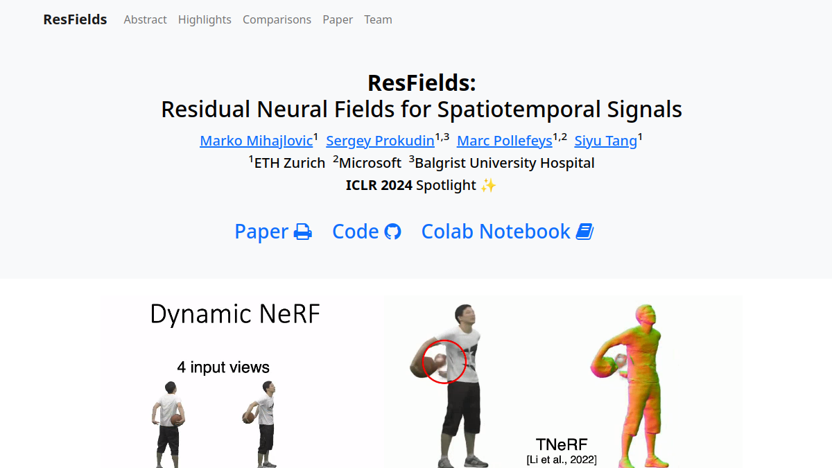 ResFields官网截图