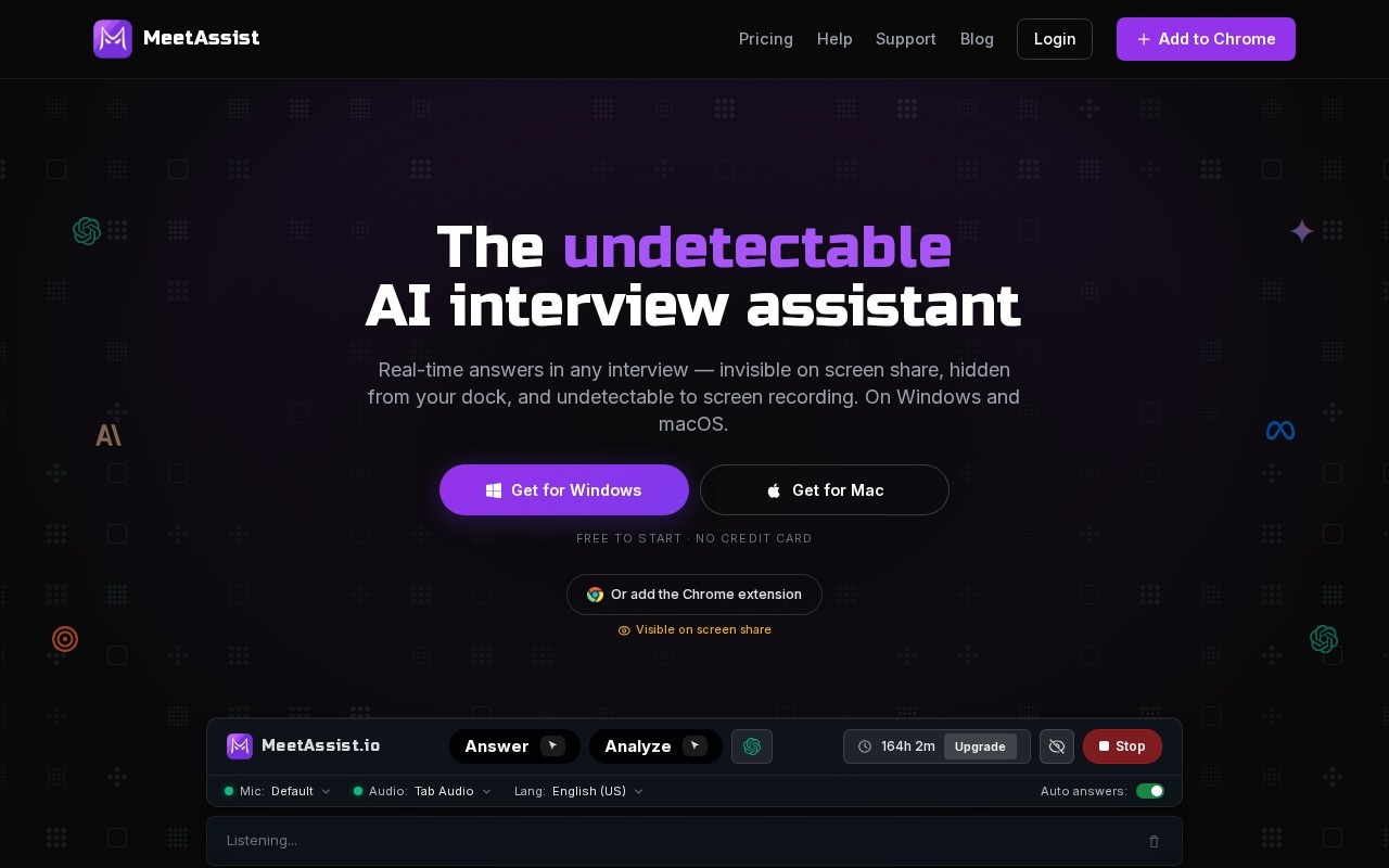 MeetAssist官网截图