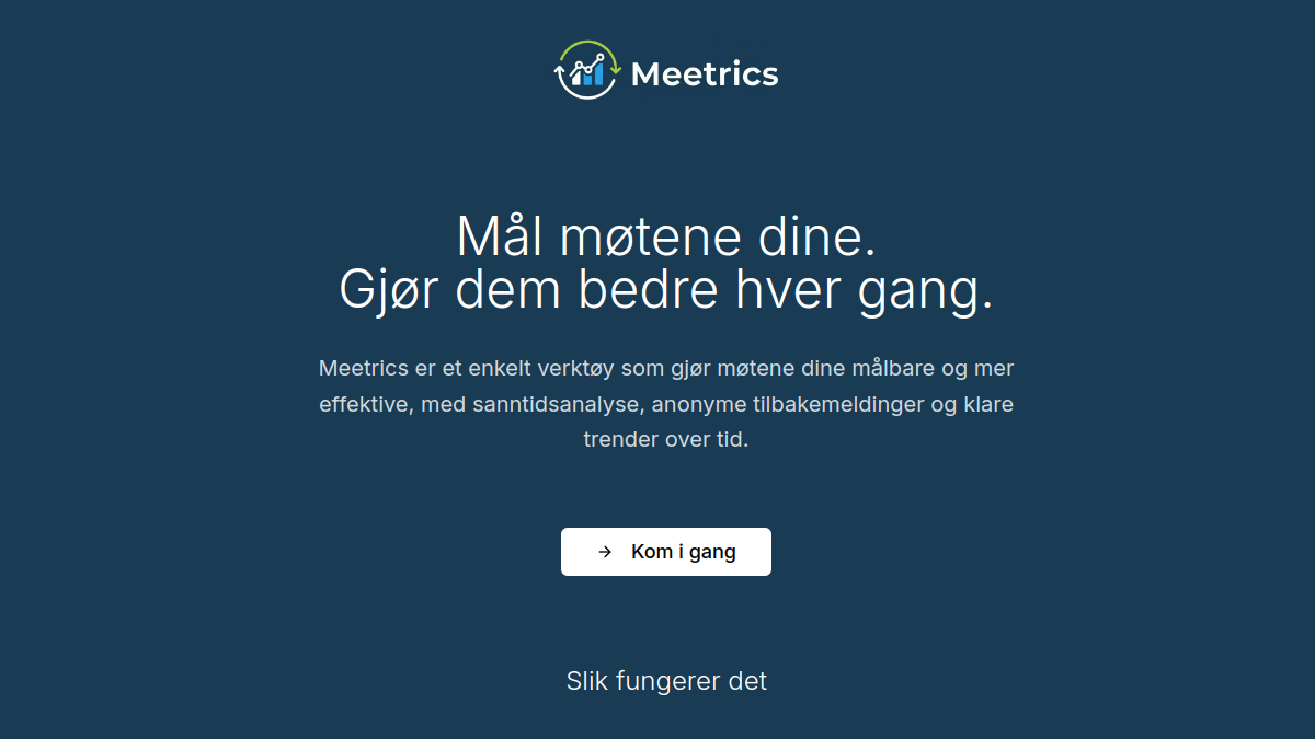 Meetrics官网截图