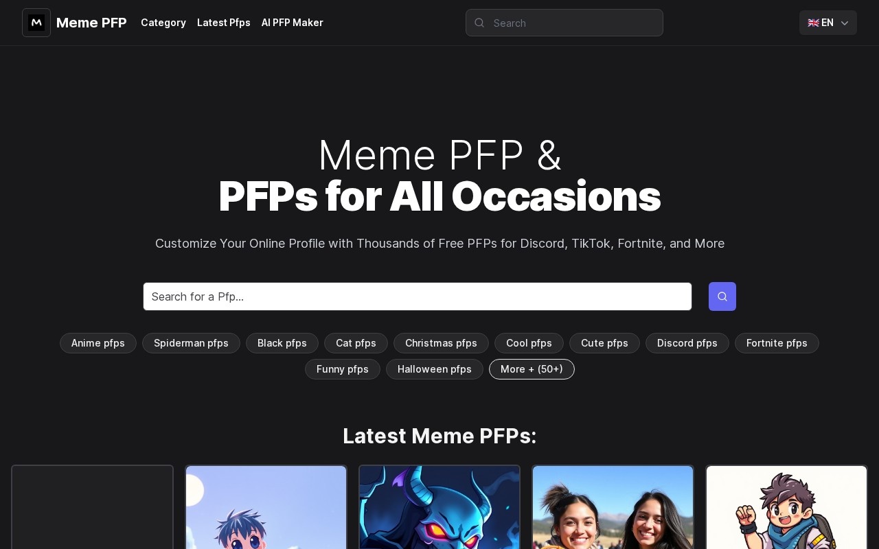 Meme PFP官网截图