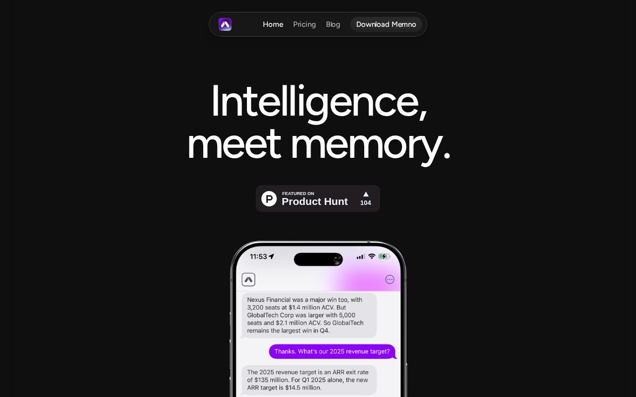 Memno官网截图