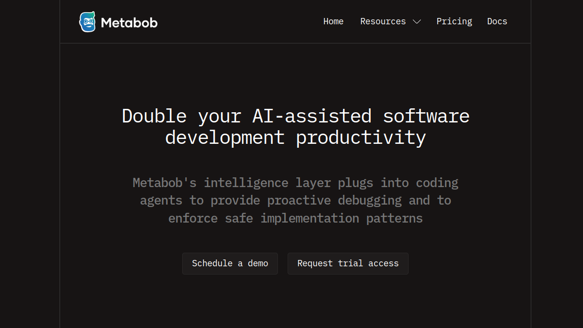 Metabob官网截图