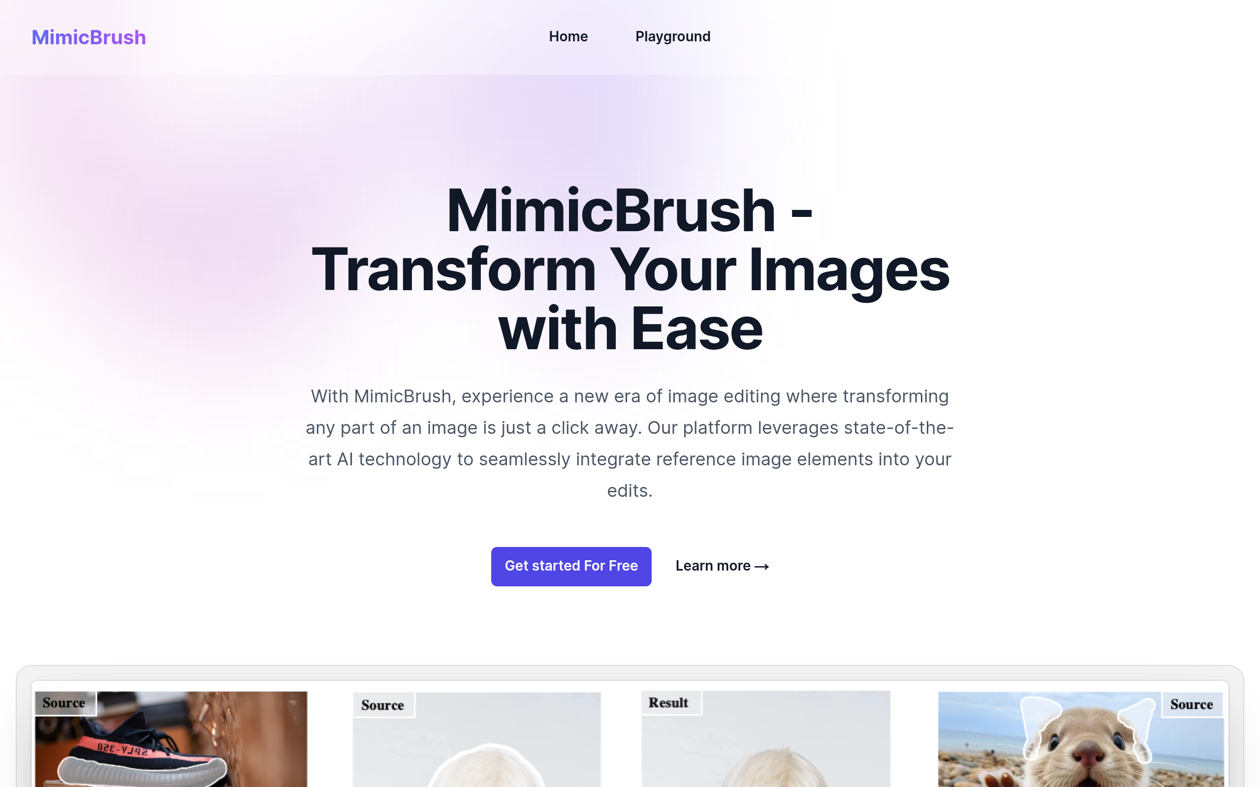 MimicBrush官网截图