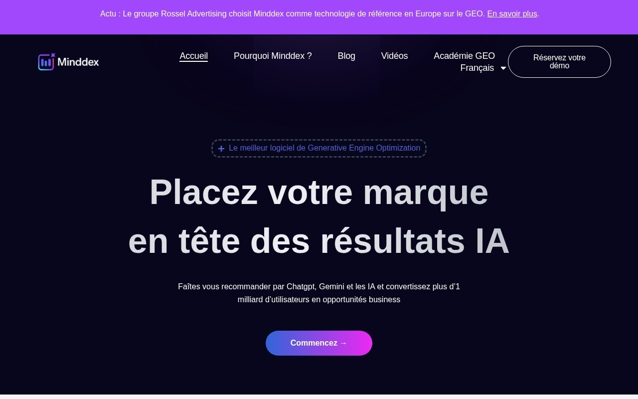 Minddex.ai官网截图