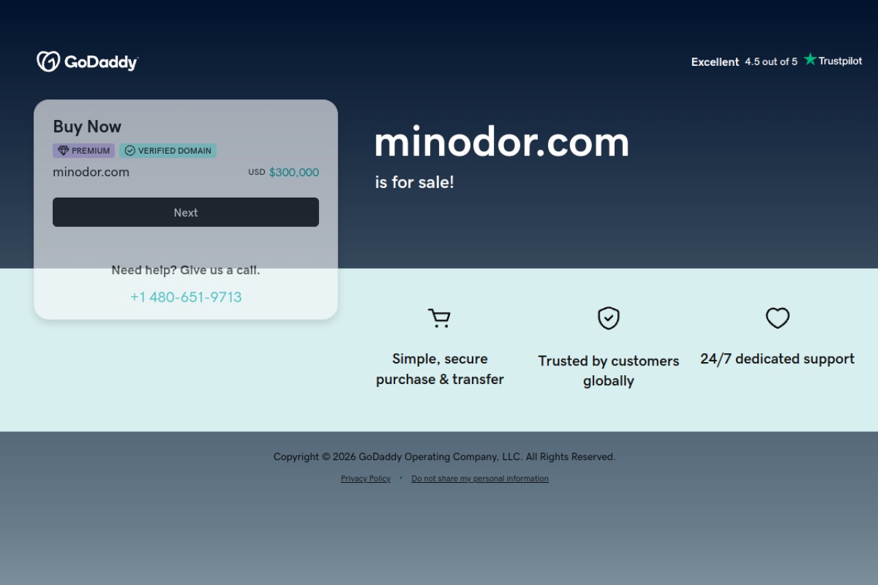 Minodor官网截图