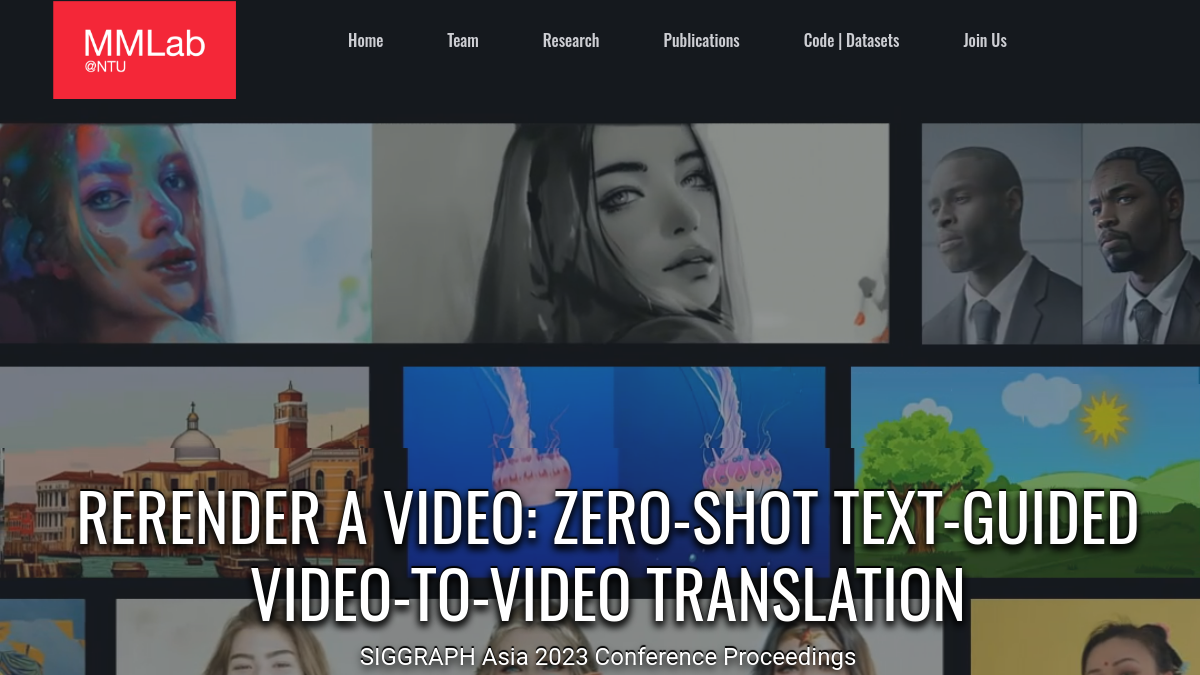 RERENDER A VIDEO官网截图