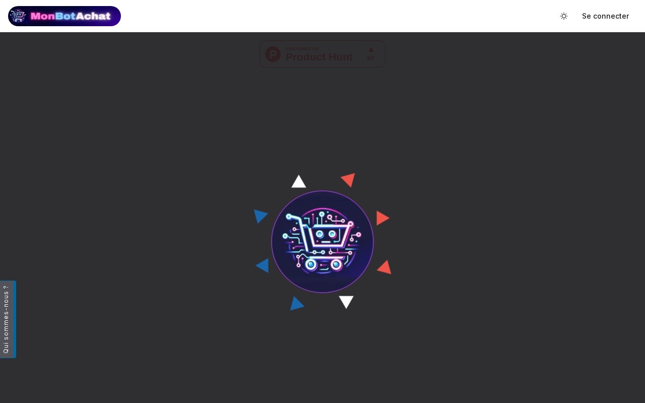 MonBotAchat官网截图