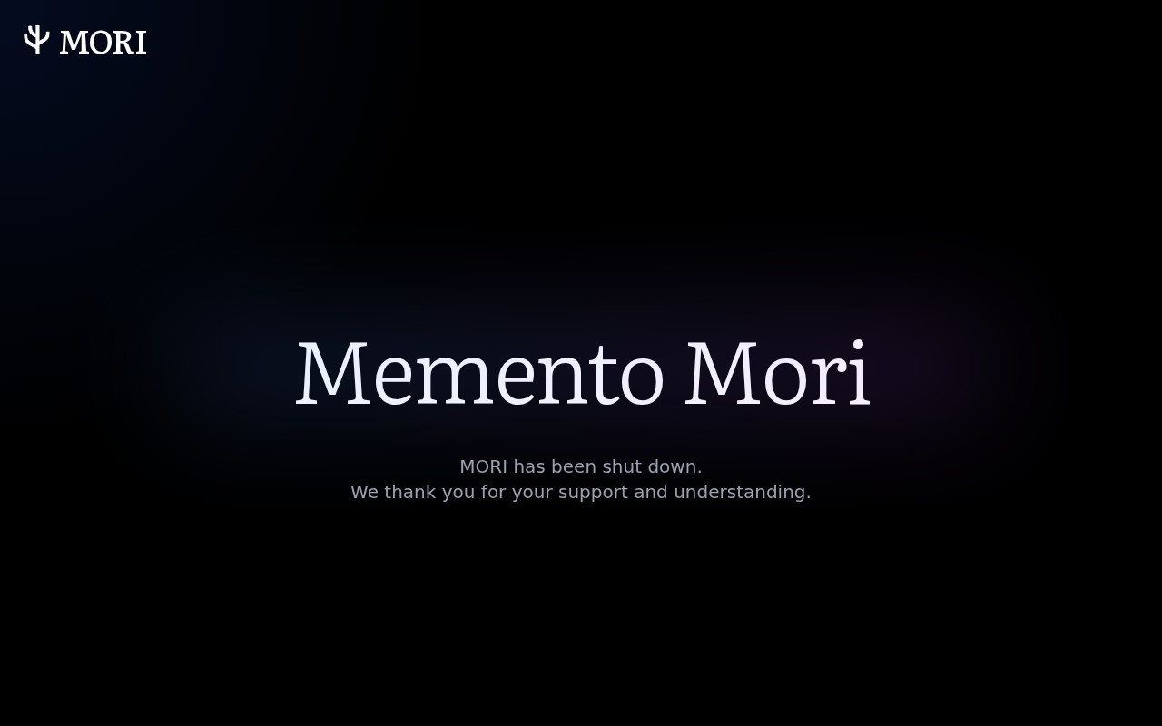 MORI官网截图