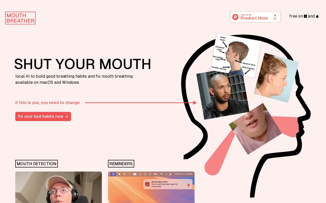 Mouthbreather官网截图