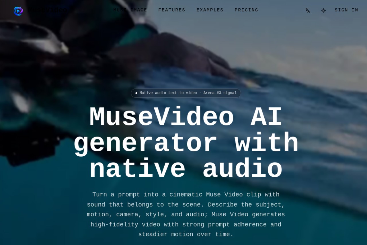 Muse Video官网截图