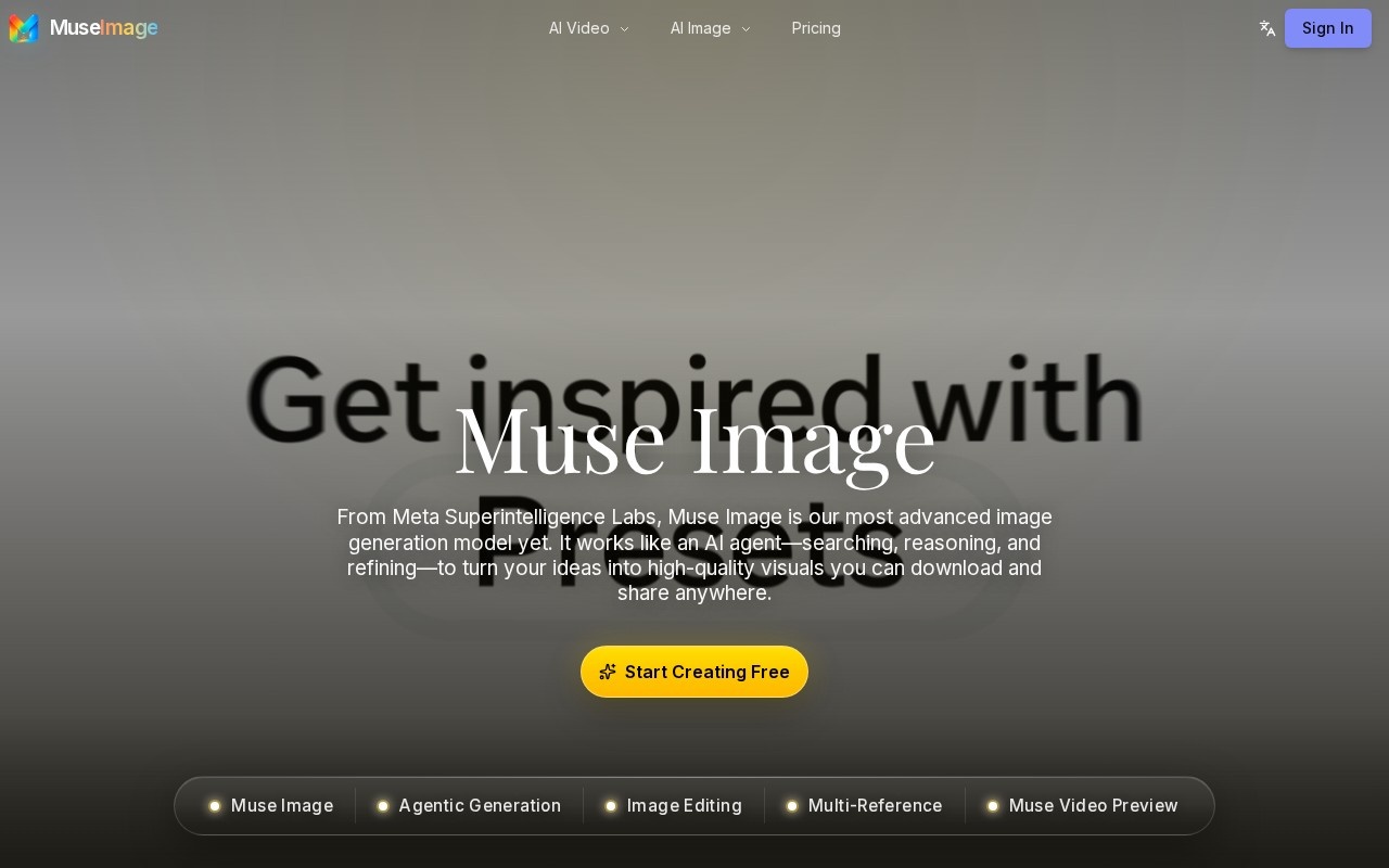 Muse Image官网截图